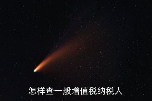如何查詢一般納稅人，如何查詢是否是一般納稅人公司