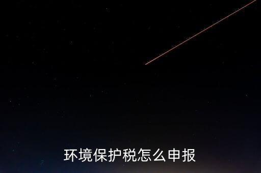 環境保護稅b類如何申報，環境保護稅怎么申報