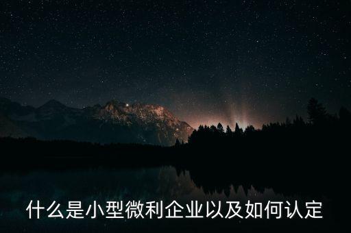 如何申請小微企業認證，怎么申請辦理小微企業