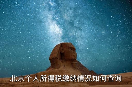 如何查詢北京個稅繳納記錄，怎么查北京納稅連續繳納月數