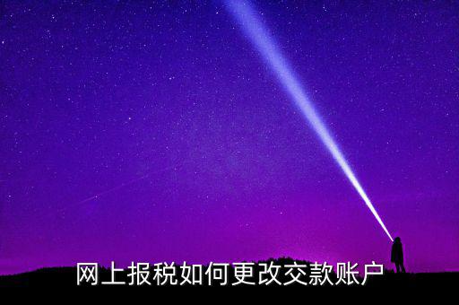 網上報稅如何更改交款賬戶