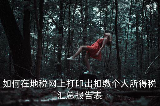 廣東個稅查詢 如何打印，怎樣在報稅系統(tǒng)打印個人所得稅申報表