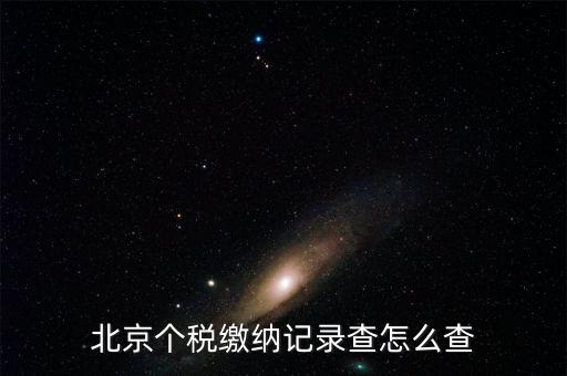 北京如何查詢個稅繳費記錄查詢密碼，北京個稅繳納記錄查怎么查