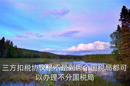 廈門國稅如何制作三方扣款協議，我是剛注冊的公司到國稅局辦理三方協議怎么辦理