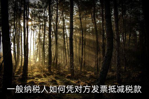成本票如何抵減增值稅，一般納稅人如何憑對方發票抵減稅款