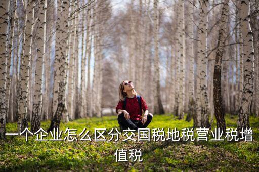 一個企業怎么區分交國稅地稅營業稅增值稅