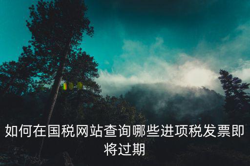 稅務局如何查進項票，營改增了如何抵扣呢怎么去查詢發票進項信息
