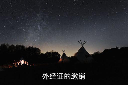外經證的繳銷