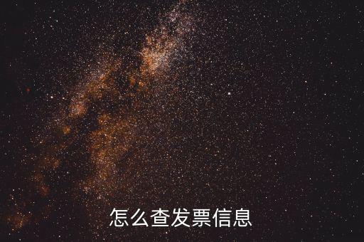 怎么查發票信息