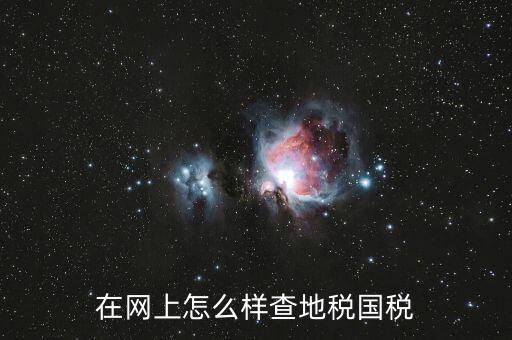 如何查國地稅是否正常，在網上怎么樣查地稅國稅