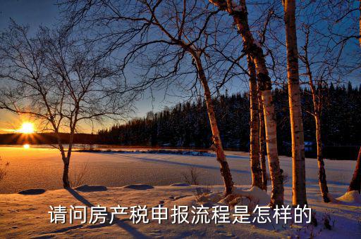 請問房產稅申報流程是怎樣的