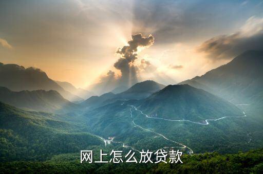 網上怎么放貸款