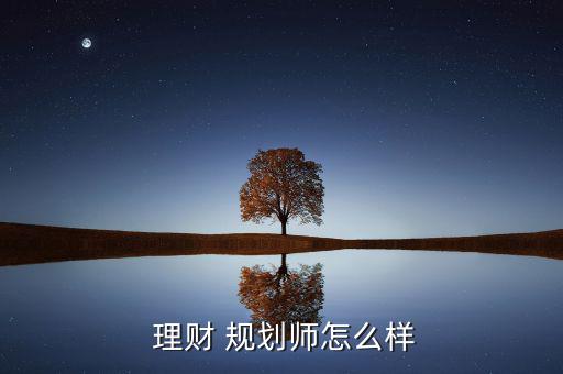  理財 規劃師怎么樣