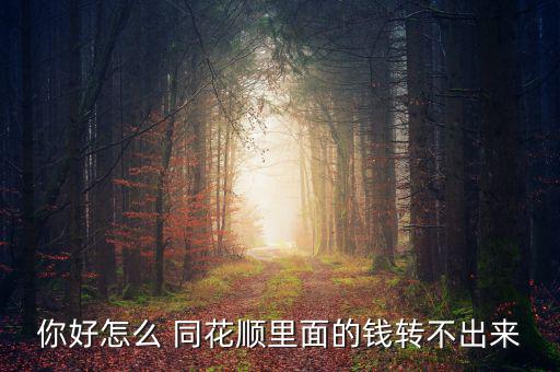 同花順的錢怎么取出來,如何轉出同花順?正常流程如何進行?