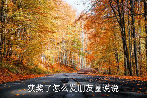 獲獎了怎么發朋友圈說說
