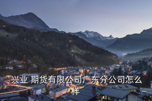 興業期貨怎么樣,興業-1/有限公司廣東分公司處于開業狀態