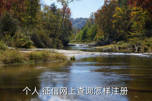 個人征信怎么注冊,征信中心官網網上查詢步驟如下