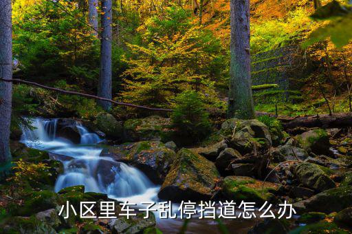  小區里車子亂停擋道怎么辦