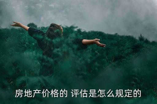 房地產價格的 評估是怎么規定的