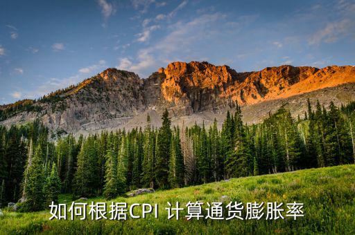 如何根據CPI 計算通貨膨脹率