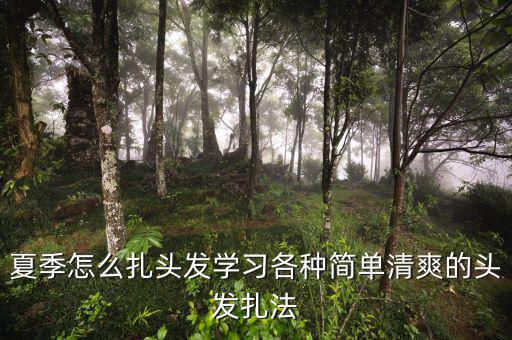 大盤各扎怎么做,夏天怎么扎頭發?這樣的發型簡單清爽!