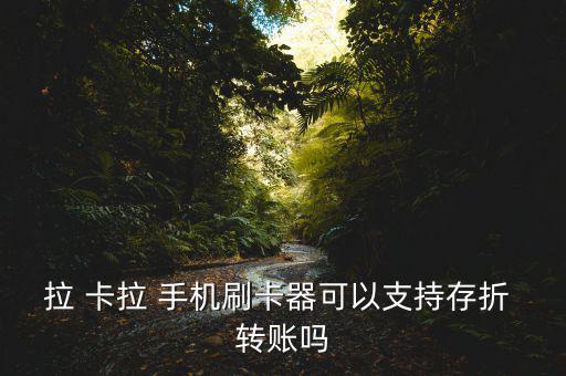 拉 卡拉 手機刷卡器可以支持存折 轉賬嗎