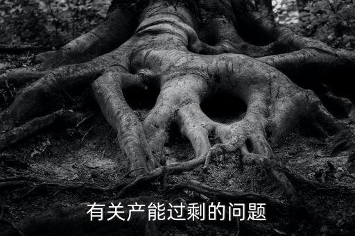 有關產能過剩的問題