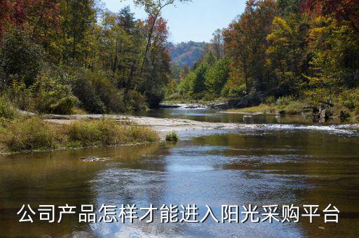 公司產品怎樣才能進入陽光采購平臺