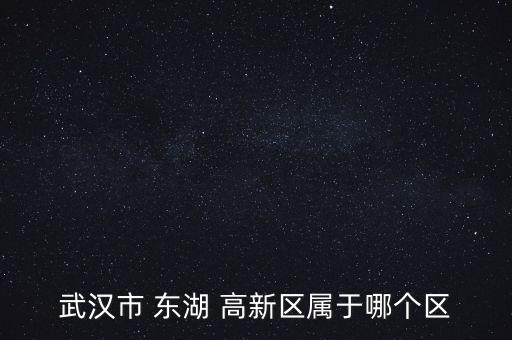 東湖高新區怎么樣,武漢四區和東湖高新開發區適用中心城市
