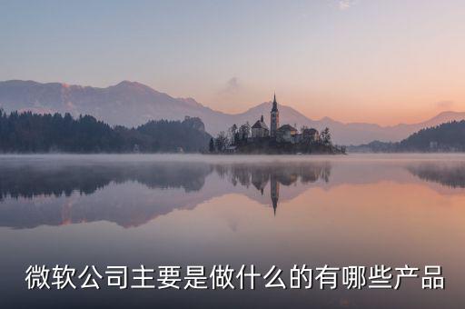  微軟公司主要是做什么的有哪些產品