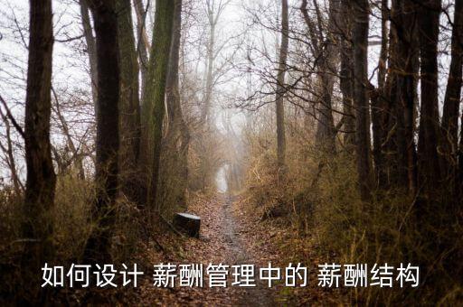 薪酬結構圖怎么做,通過分析可發現薪酬管理中存在問題