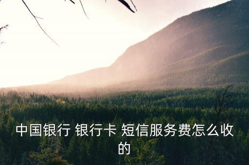 銀行卡短信業務怎么扣費的,中國銀行行卡短信通知收費每月2元