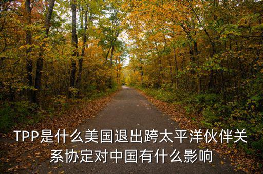 TPP是什么美國退出跨太平洋伙伴關系協定對中國有什么影響