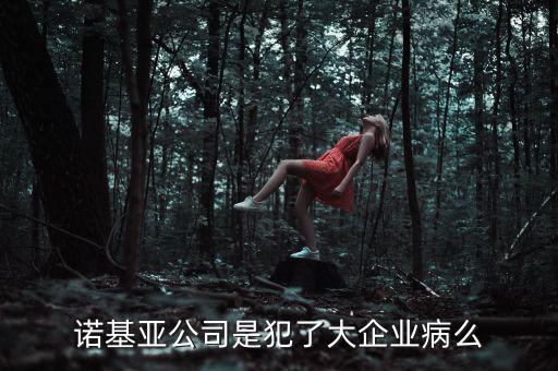 諾基亞公司是犯了大企業病么