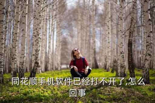  同花順手機軟件已經打不開了,怎么回事