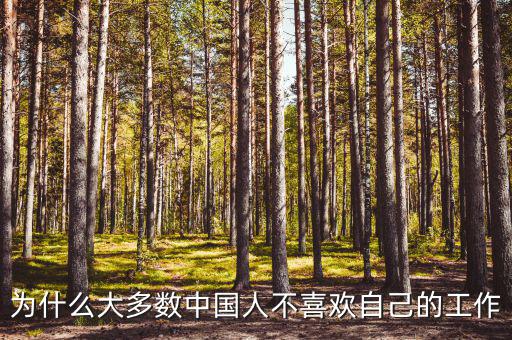 為什么大多數中國人不喜歡自己的工作