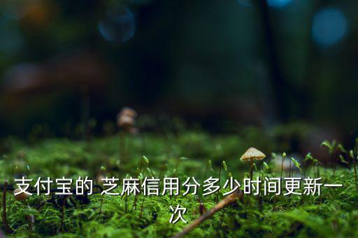 芝麻信用分什么時候更新，支付寶的 芝麻信用分多少時間更新一次