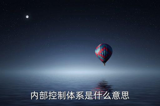 內部控制體系是什么意思