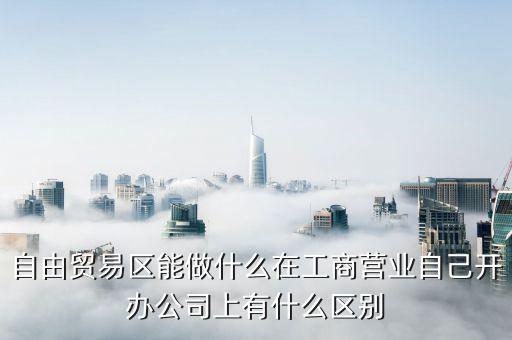 自貿區有什么生意做，自貿區可以做做小生意嗎