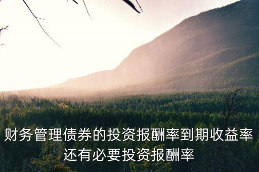 債券投資的報(bào)酬是指?jìng)氖裁矗瑐顿Y的收益包括哪些