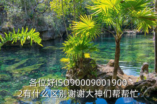 各位好ISO900090019002有什么區別謝謝大神們幫幫忙