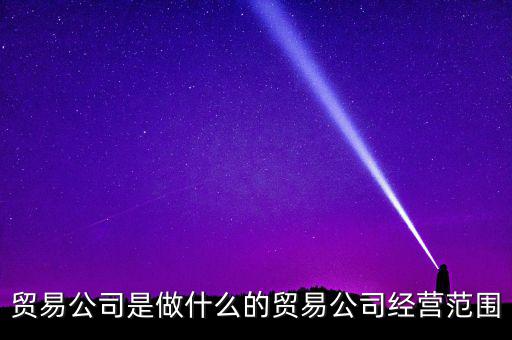 貿易公司是做什么的貿易公司經營范圍