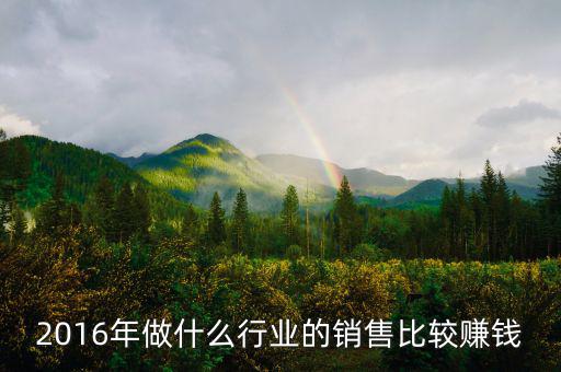 2016年做什么行業最賺錢，2016年做什么行業最賺錢