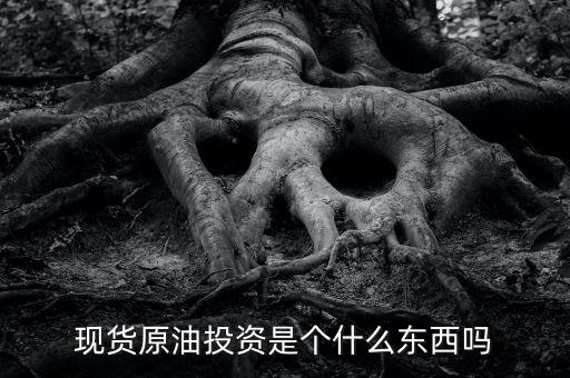 現貨原油投資是個什么東西嗎