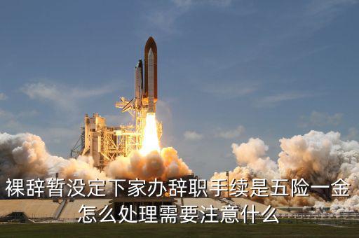 裸辭暫沒定下家辦辭職手續是五險一金怎么處理需要注意什么