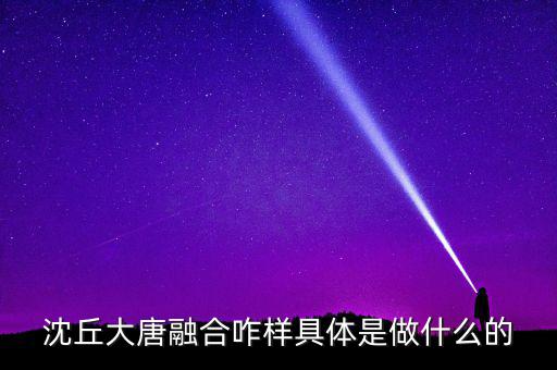 大唐融合是干什么的，沈丘大唐融合咋樣具體是做什么的