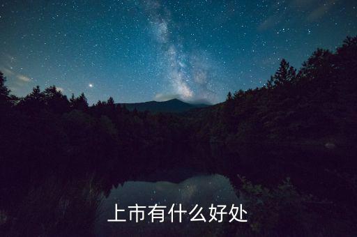 上市有什么好處，上市公司有什么好處
