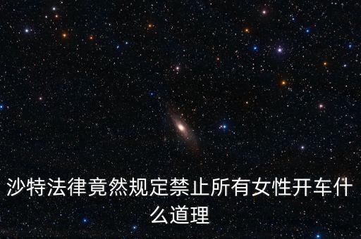 沙特法律竟然規定禁止所有女性開車什么道理