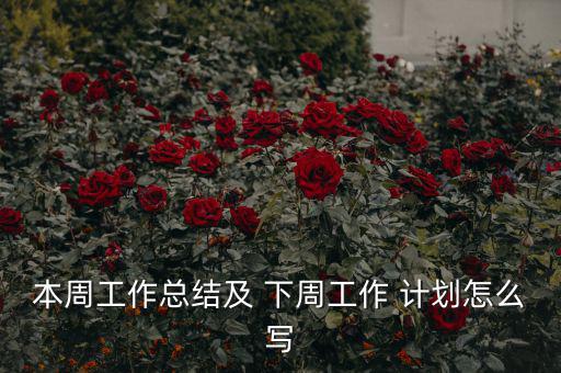 連鎖業下周計劃怎么寫,下周work計劃從哪些方面說起?