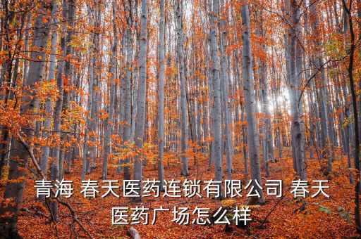  青海 春天醫藥連鎖有限公司 春天醫藥廣場怎么樣